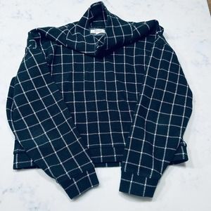 MADEWELL Women's Textured Mock Neck Top, size small